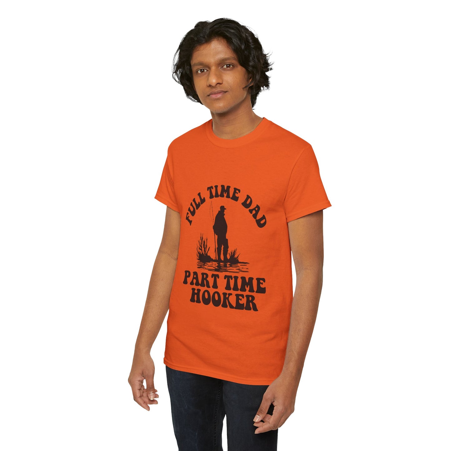 Full Time Dad Unisex Heavy Cotton Tee