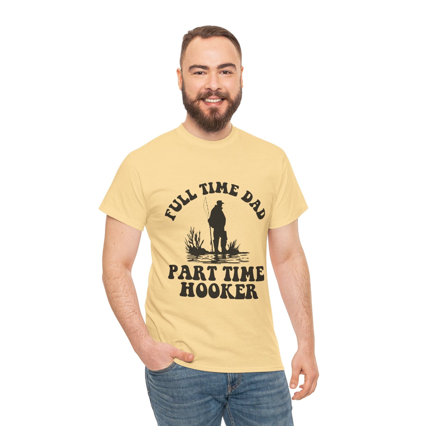 Full Time Dad Unisex Heavy Cotton Tee