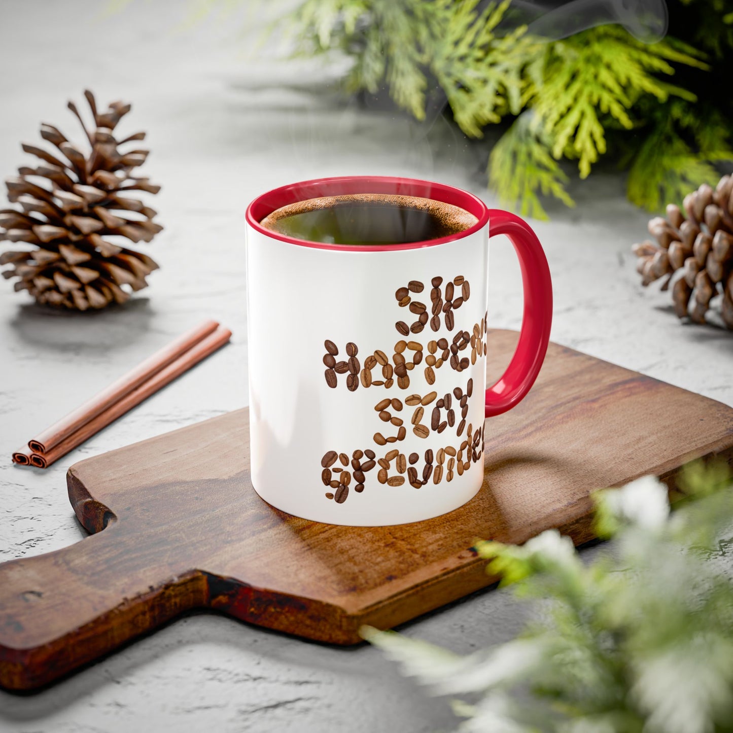 Sip Happens Stay Grounded Colorful Mugs (11oz, 15oz)