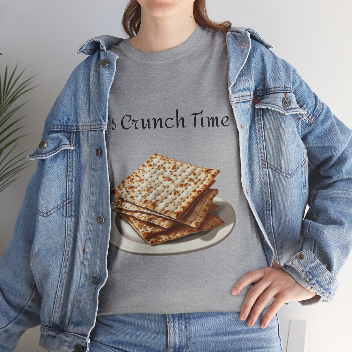 It's Crunch Time Matzah Unisex Heavy Cotton Tee