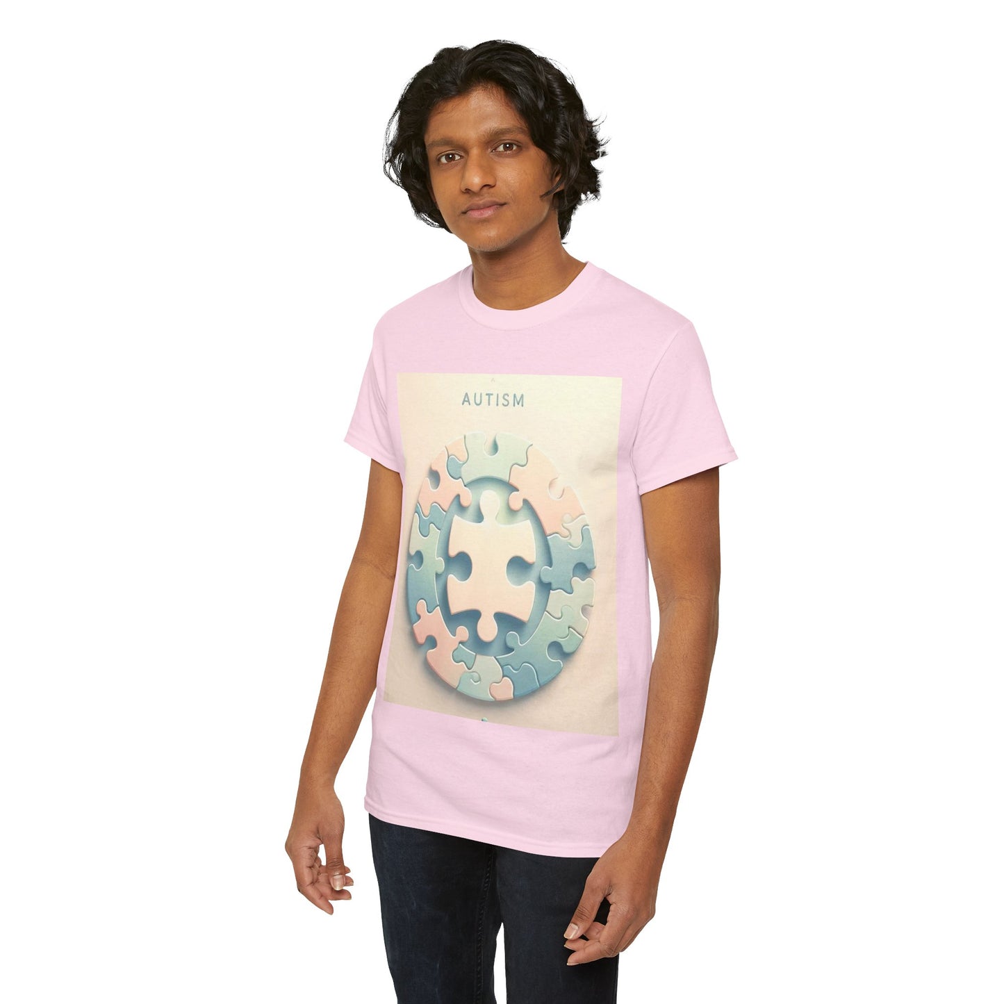 Autism Circle Unisex Heavy Cotton Tee