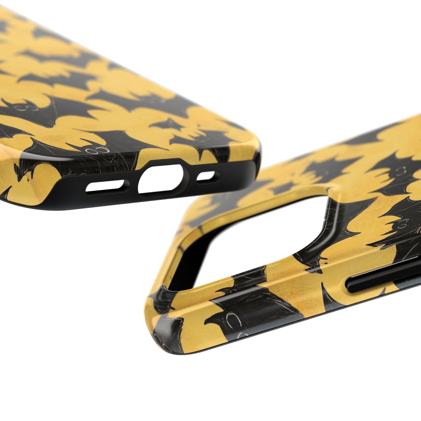 Halloween Yellow Bats Tough Phone Cases