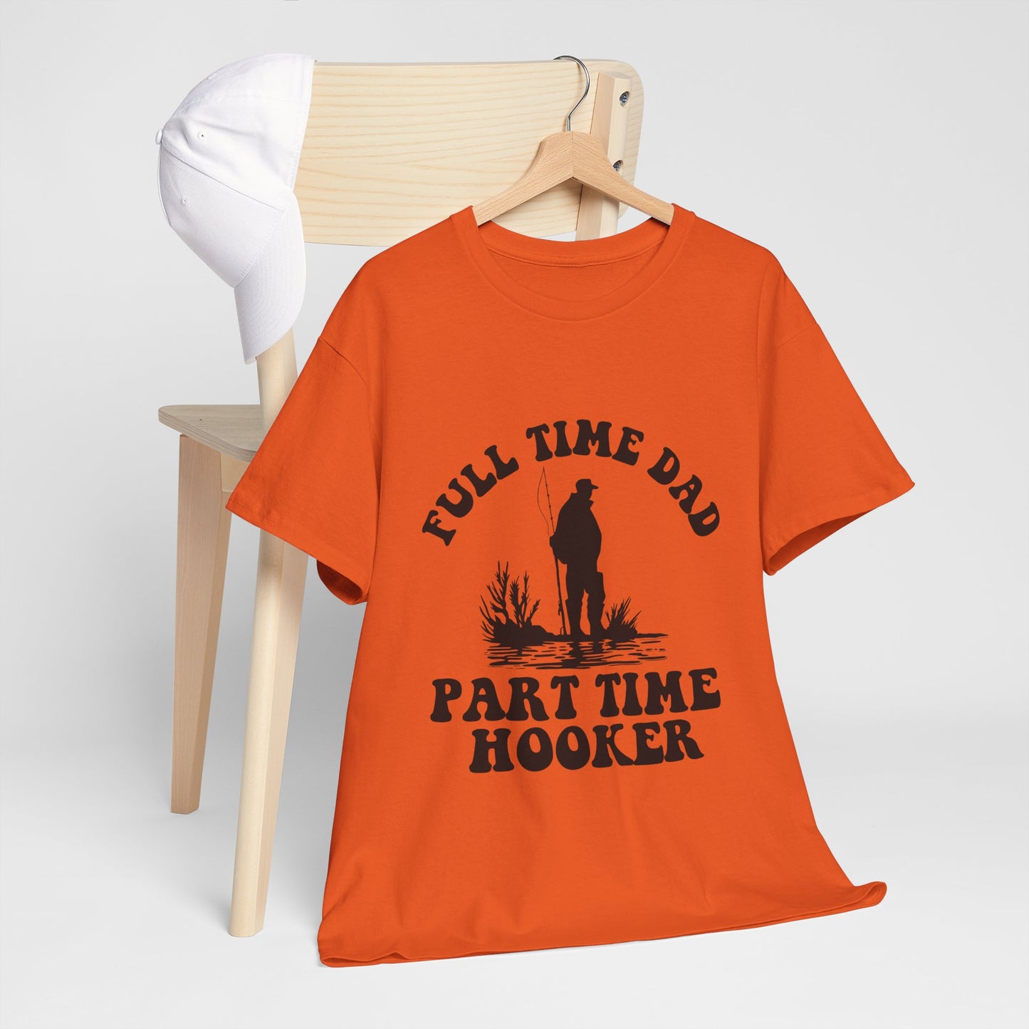 Full Time Dad Unisex Heavy Cotton Tee