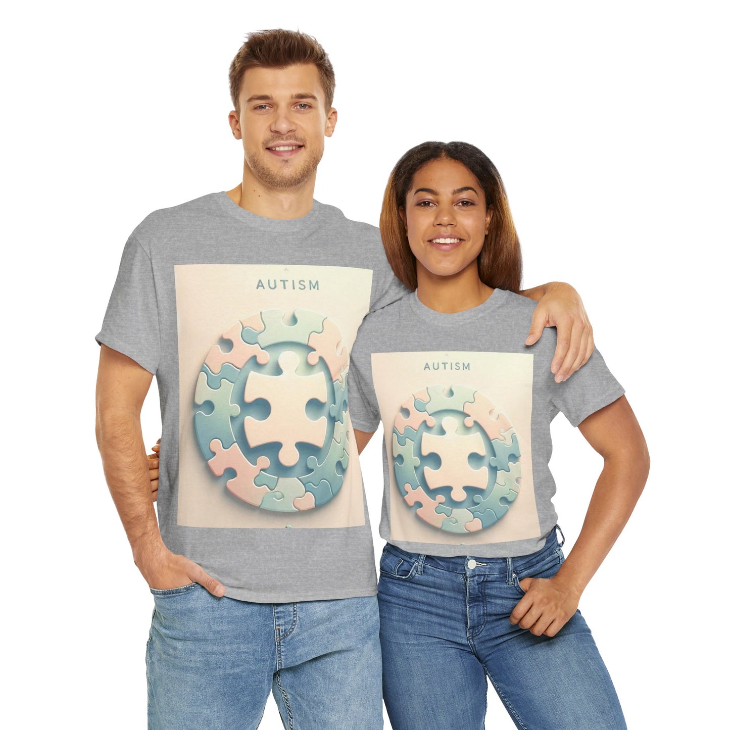 Autism Circle Unisex Heavy Cotton Tee