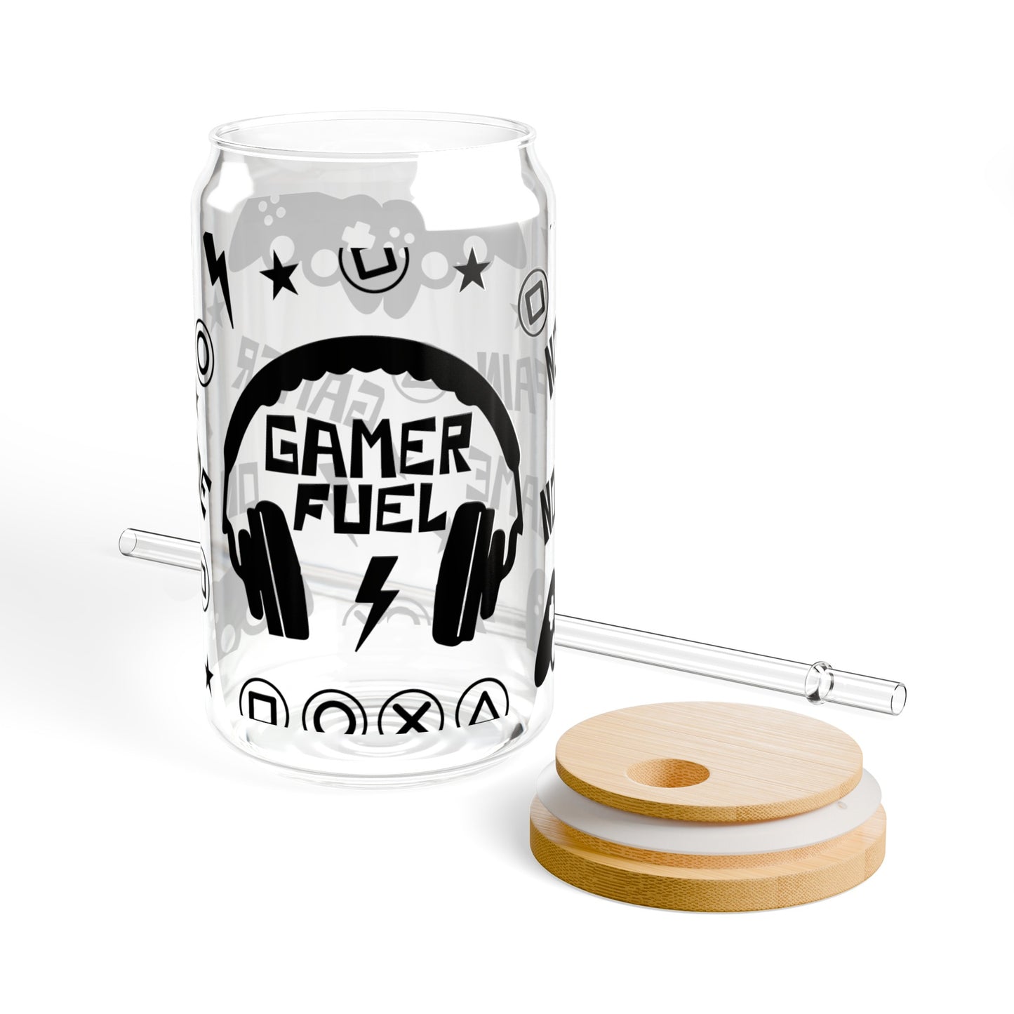 Game Fuel Sipper Glass, 16oz