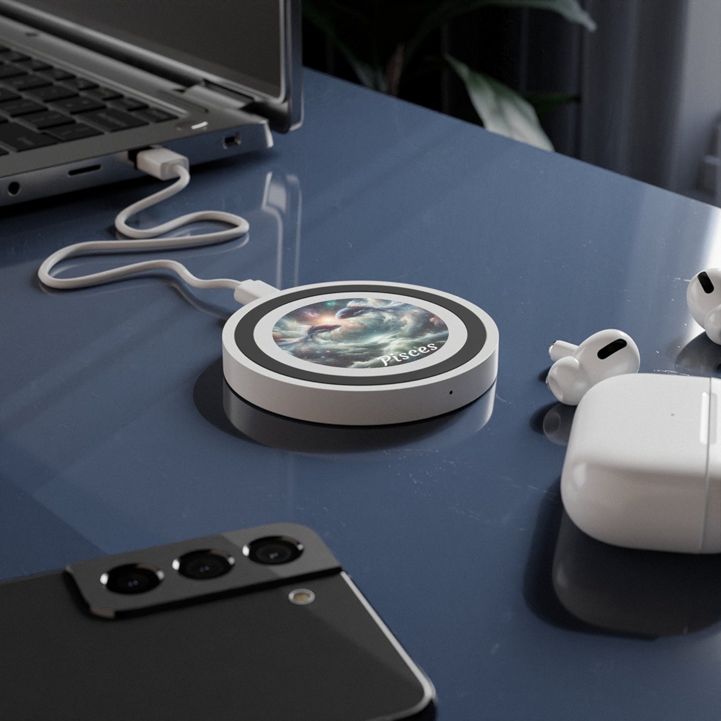 Pisces Zodiac Sign Quake Wireless Charging Pad