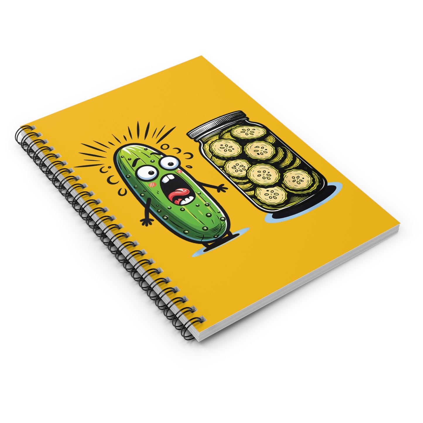 Horrified Pickle Spiral Notebook - Ruled Line