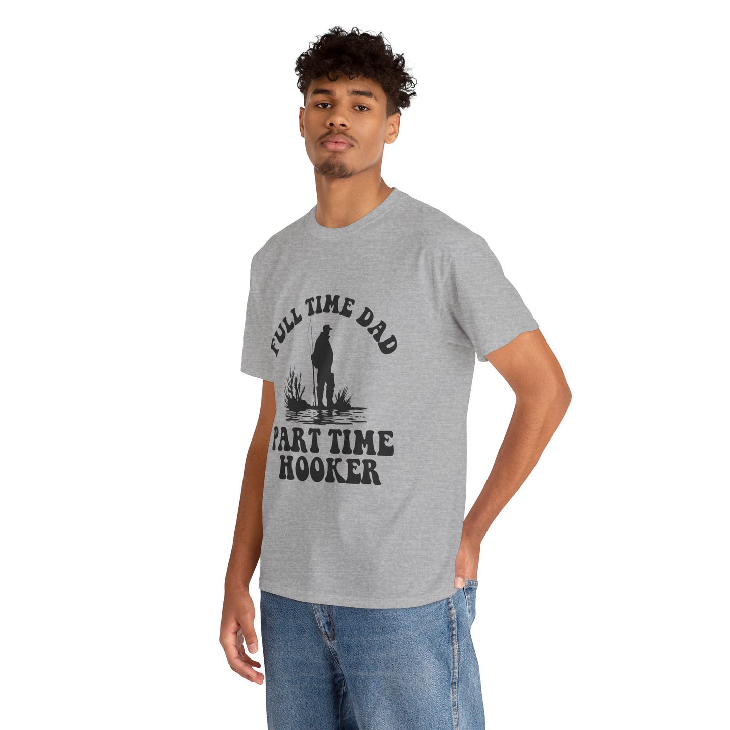 Full Time Dad Unisex Heavy Cotton Tee