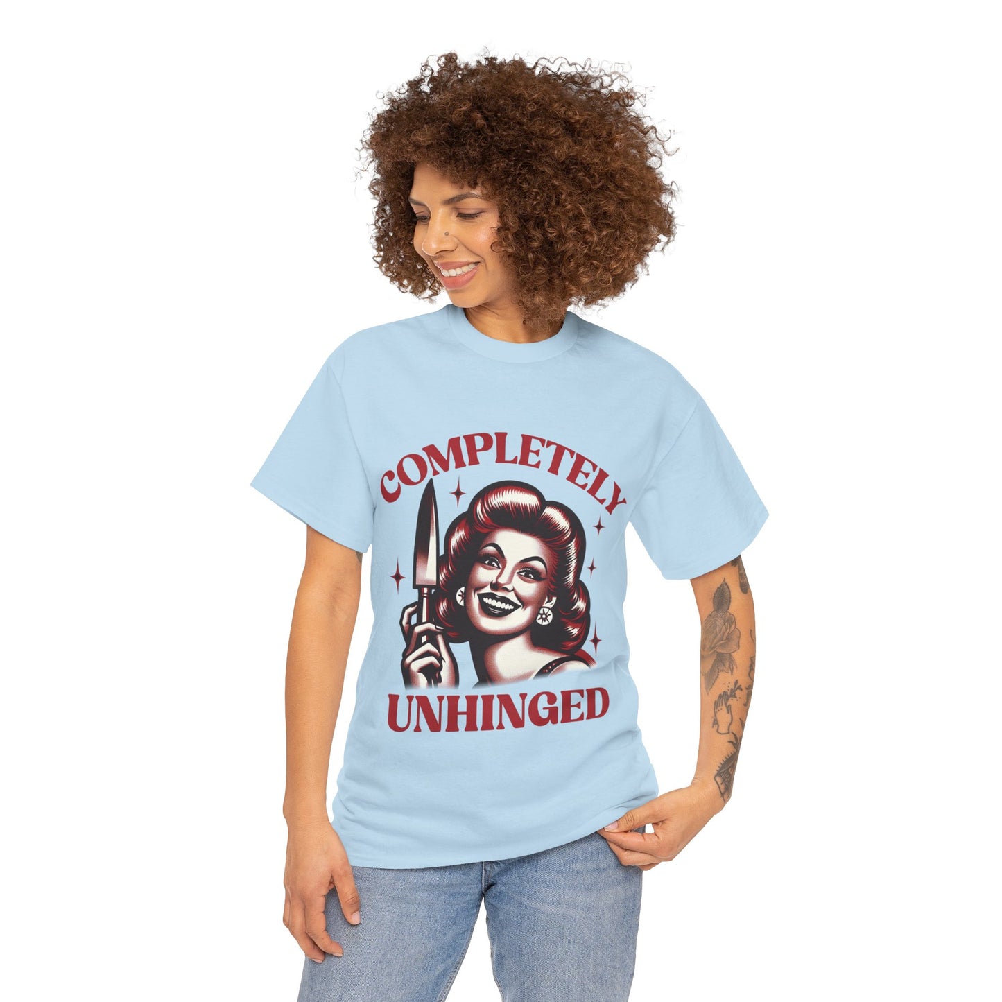 Completely Unhinged Unisex Heavy Cotton Tee