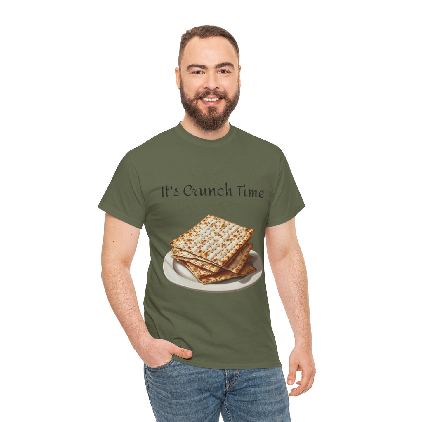 It's Crunch Time Matzah Unisex Heavy Cotton Tee