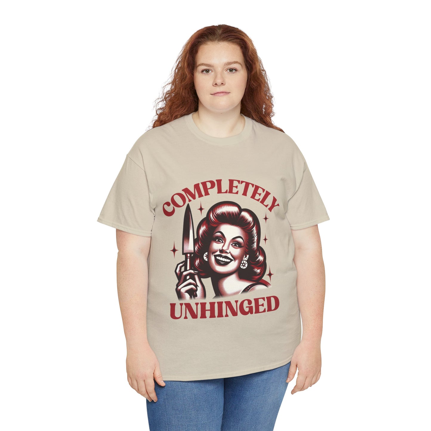 Completely Unhinged Unisex Heavy Cotton Tee