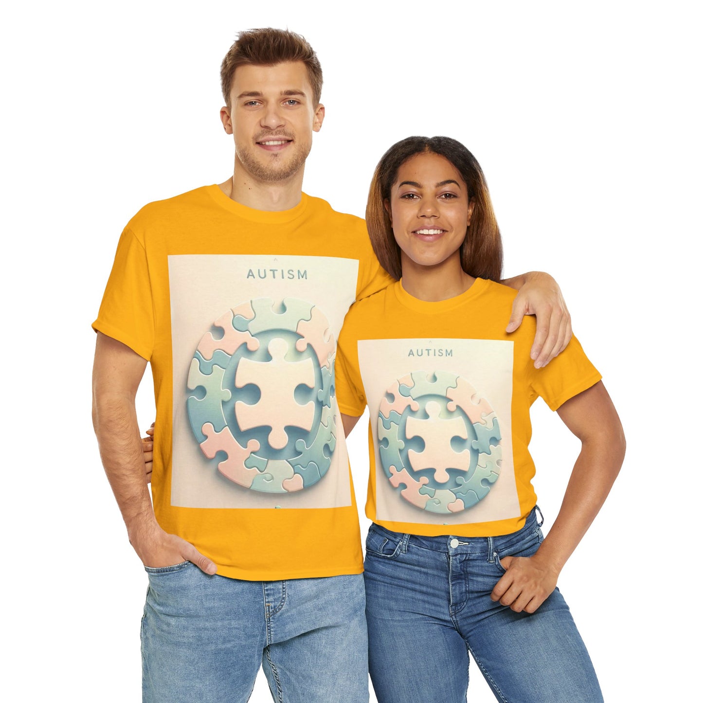 Autism Circle Unisex Heavy Cotton Tee