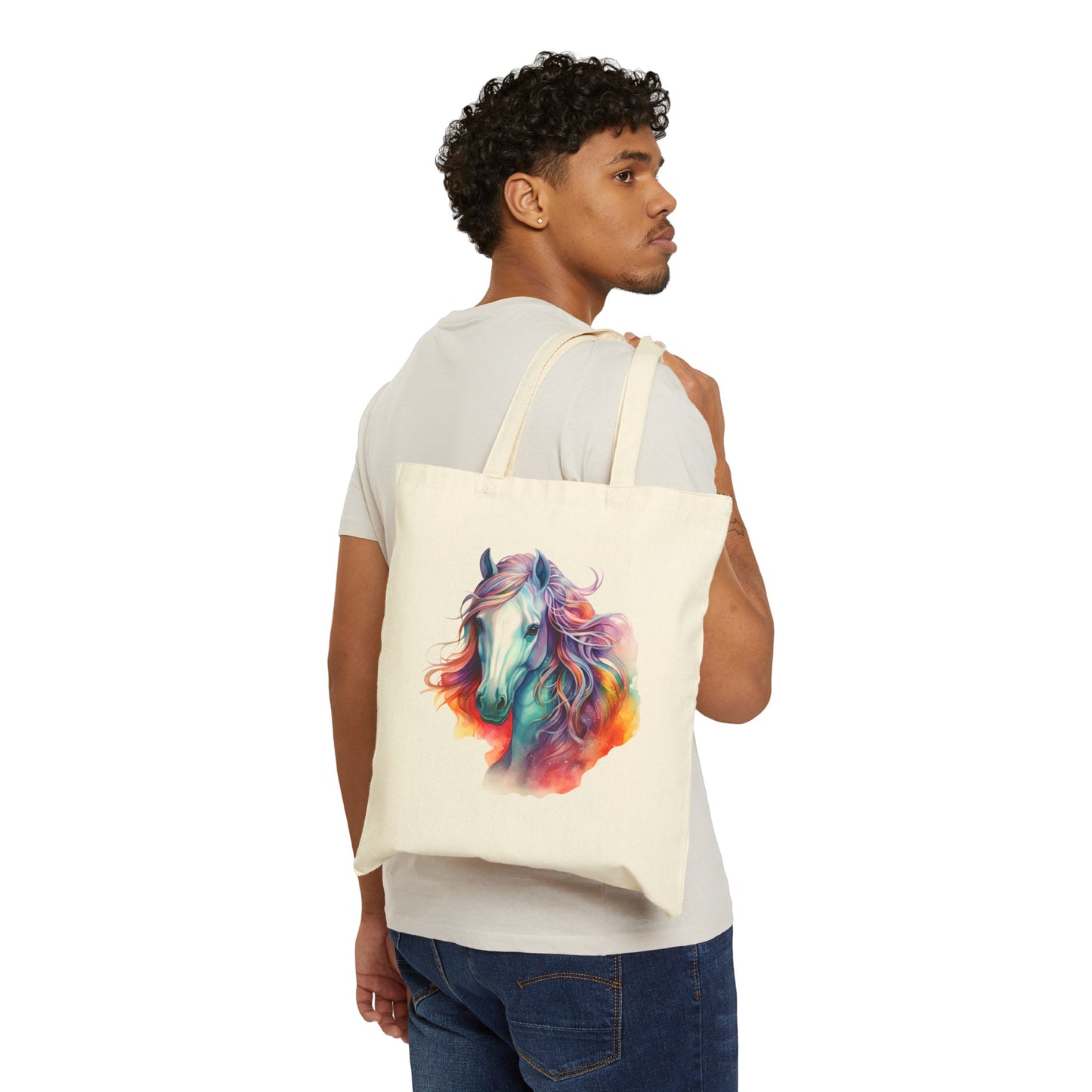 Pride Horse Cotton Canvas Tote Bag