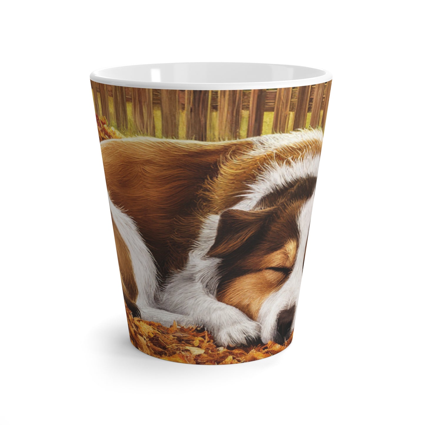 Puppy Fall Day Latte Mug