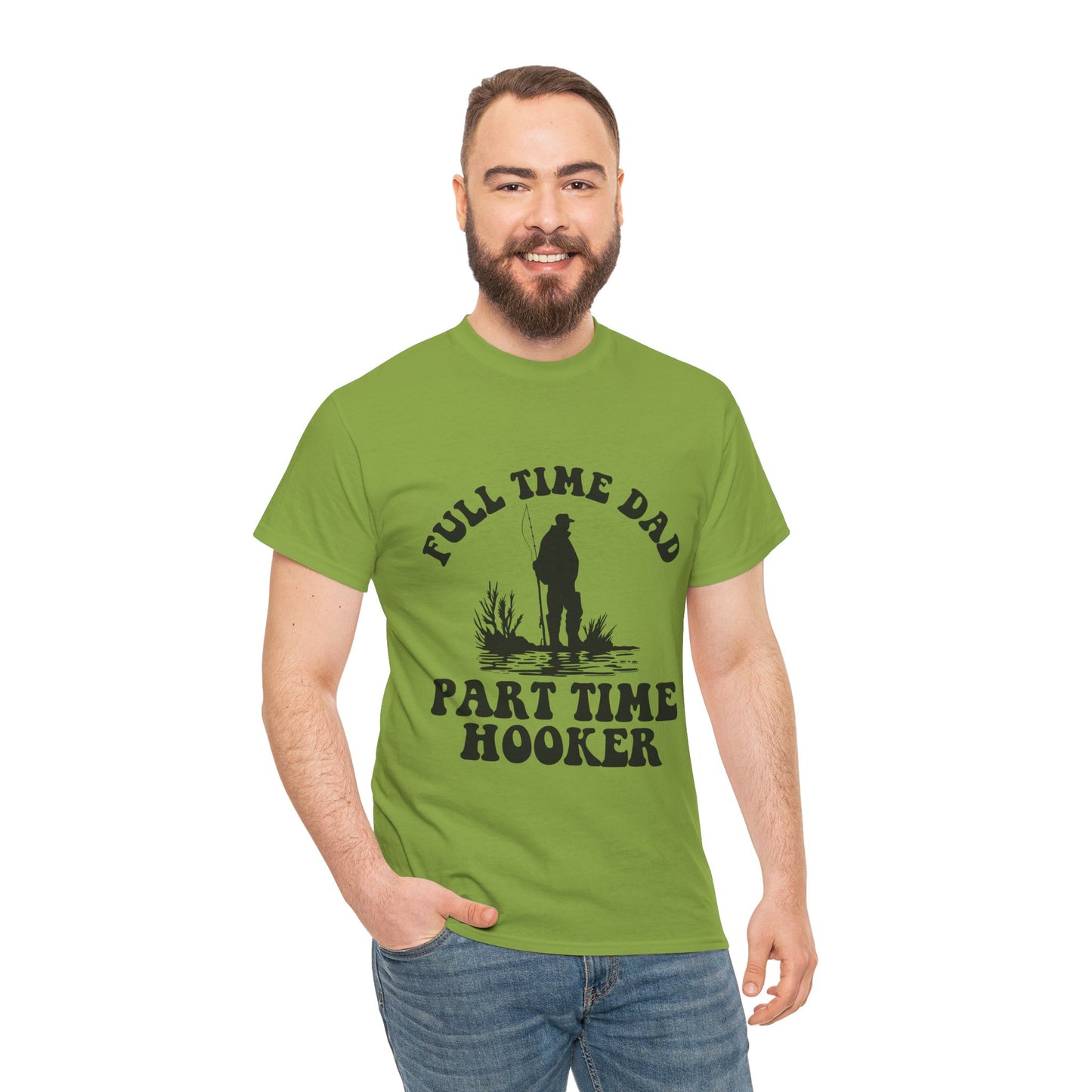 Full Time Dad Unisex Heavy Cotton Tee