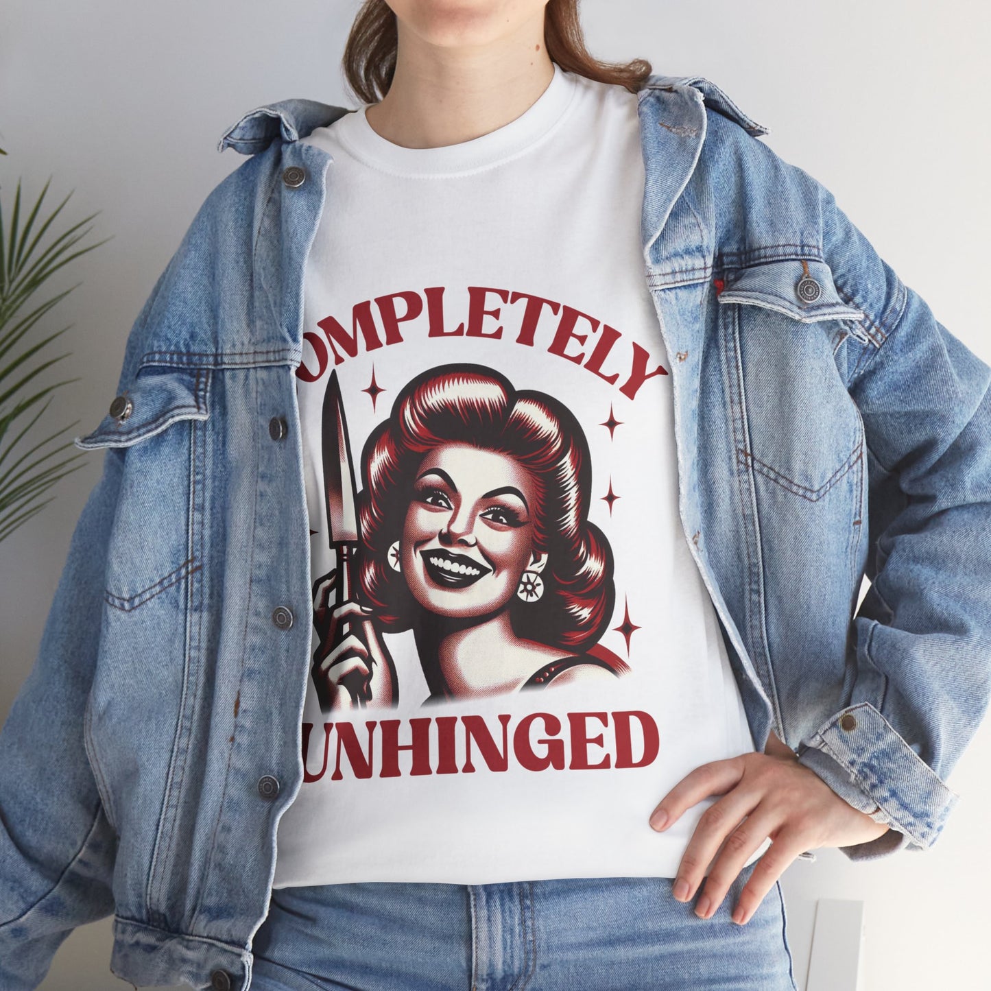 Completely Unhinged Unisex Heavy Cotton Tee