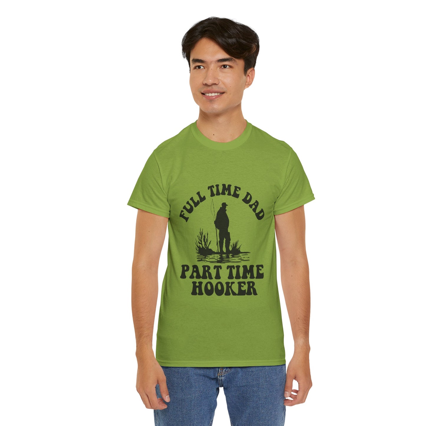Full Time Dad Unisex Heavy Cotton Tee