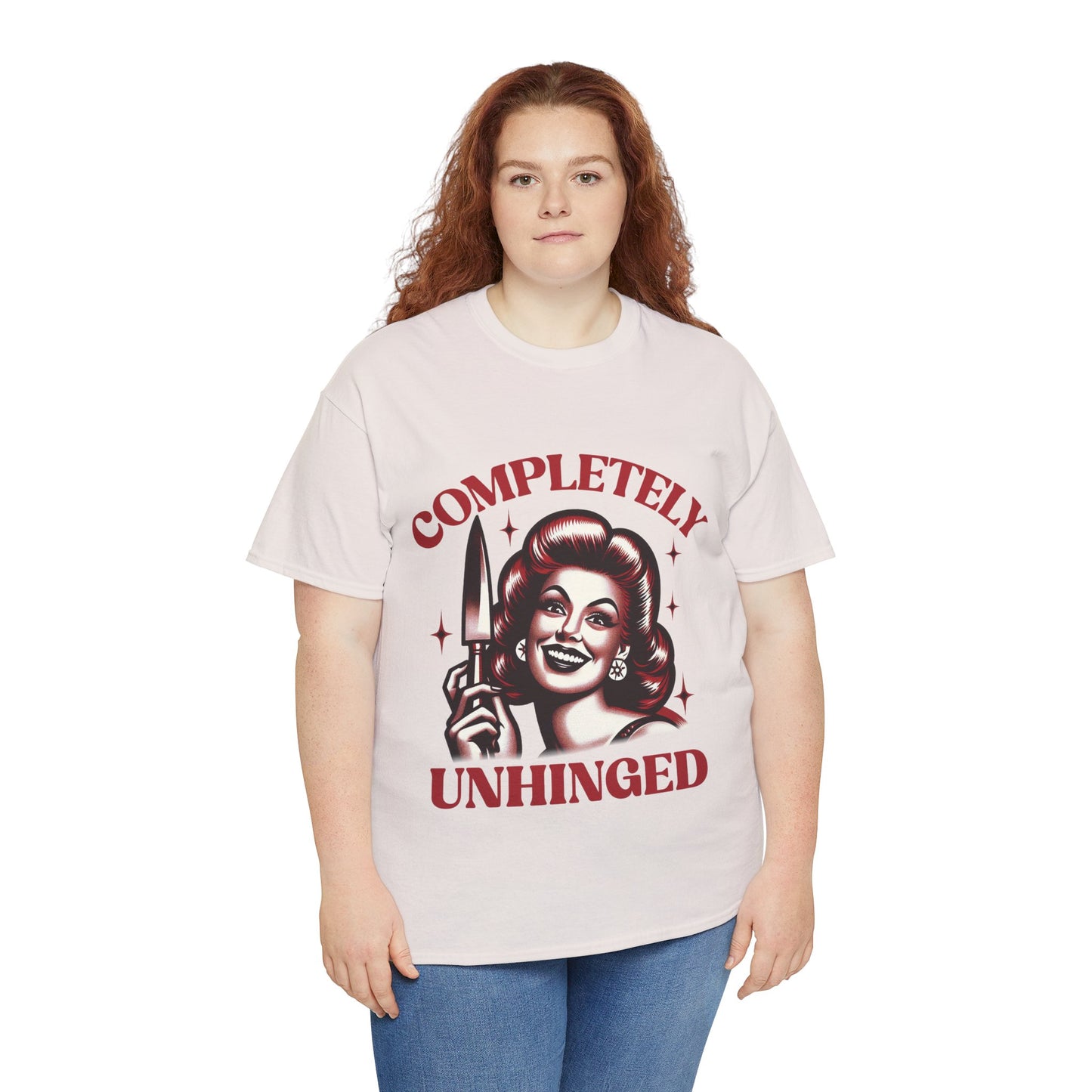 Completely Unhinged Unisex Heavy Cotton Tee