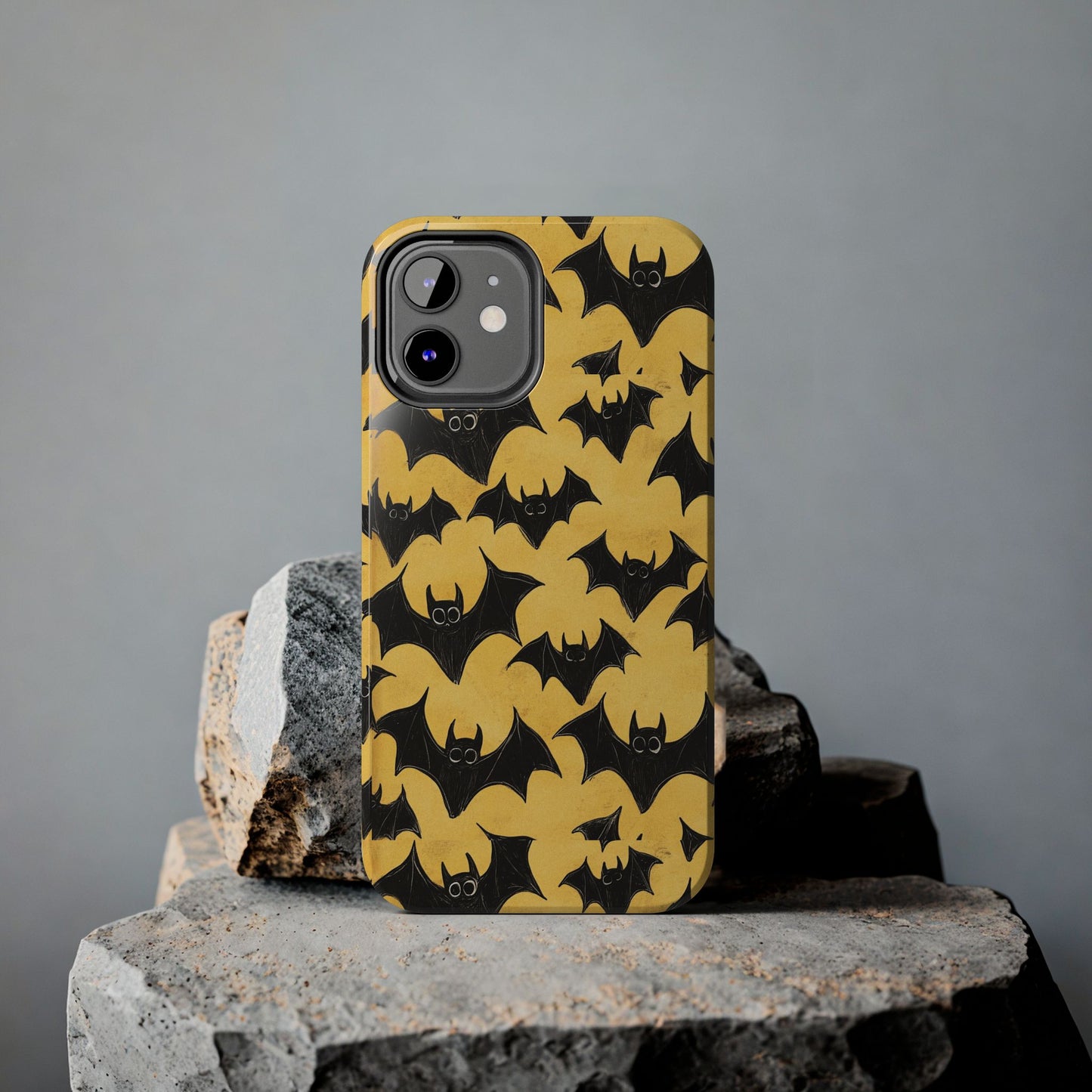 Halloween Yellow Bats Tough Phone Cases