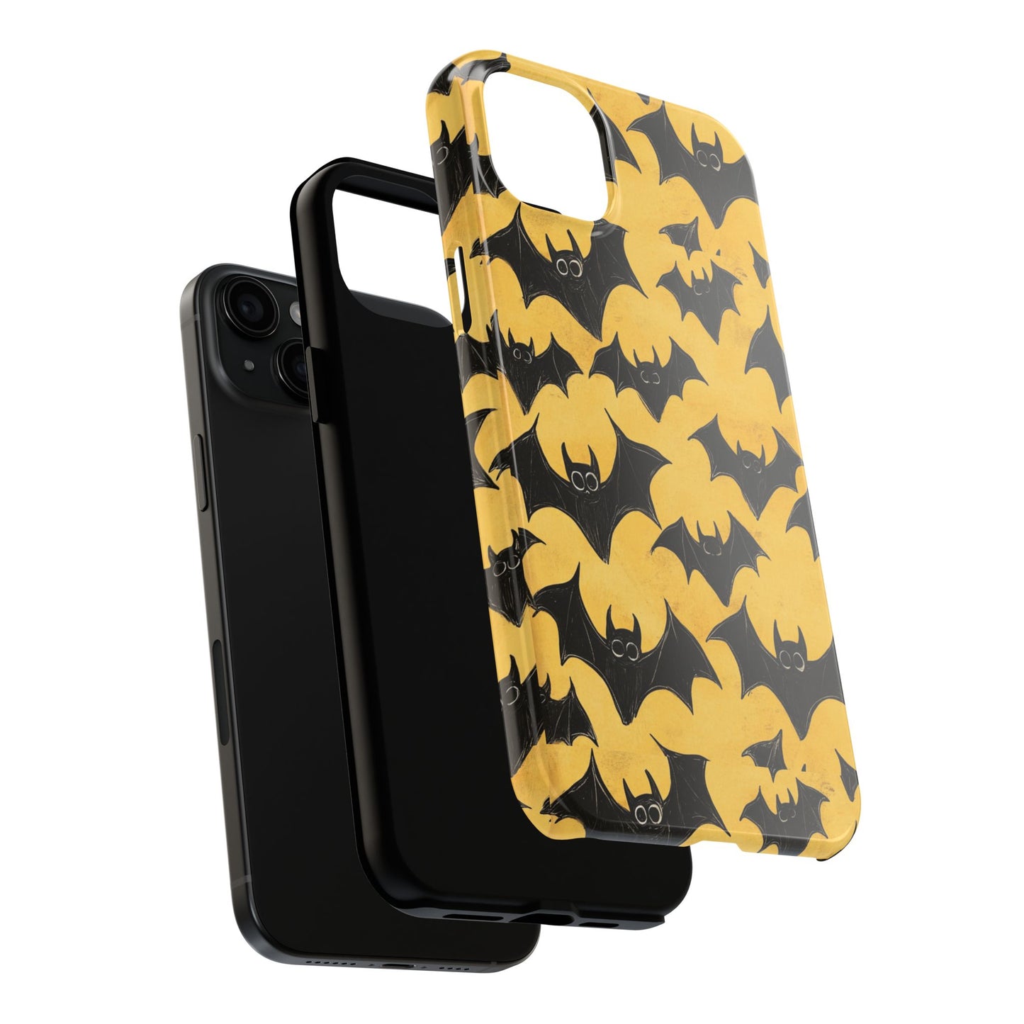 Halloween Yellow Bats Tough Phone Cases