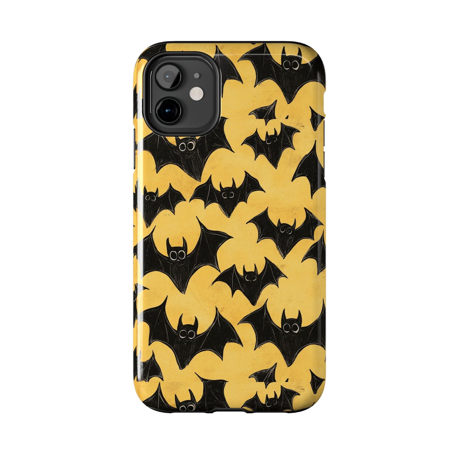 Halloween Yellow Bats Tough Phone Cases