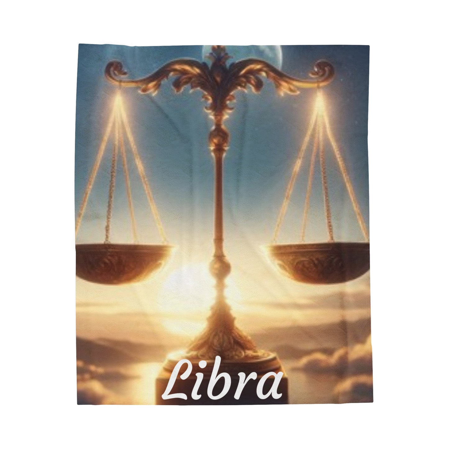 Libra Zodiac Sign Velveteen Plush Blanket
