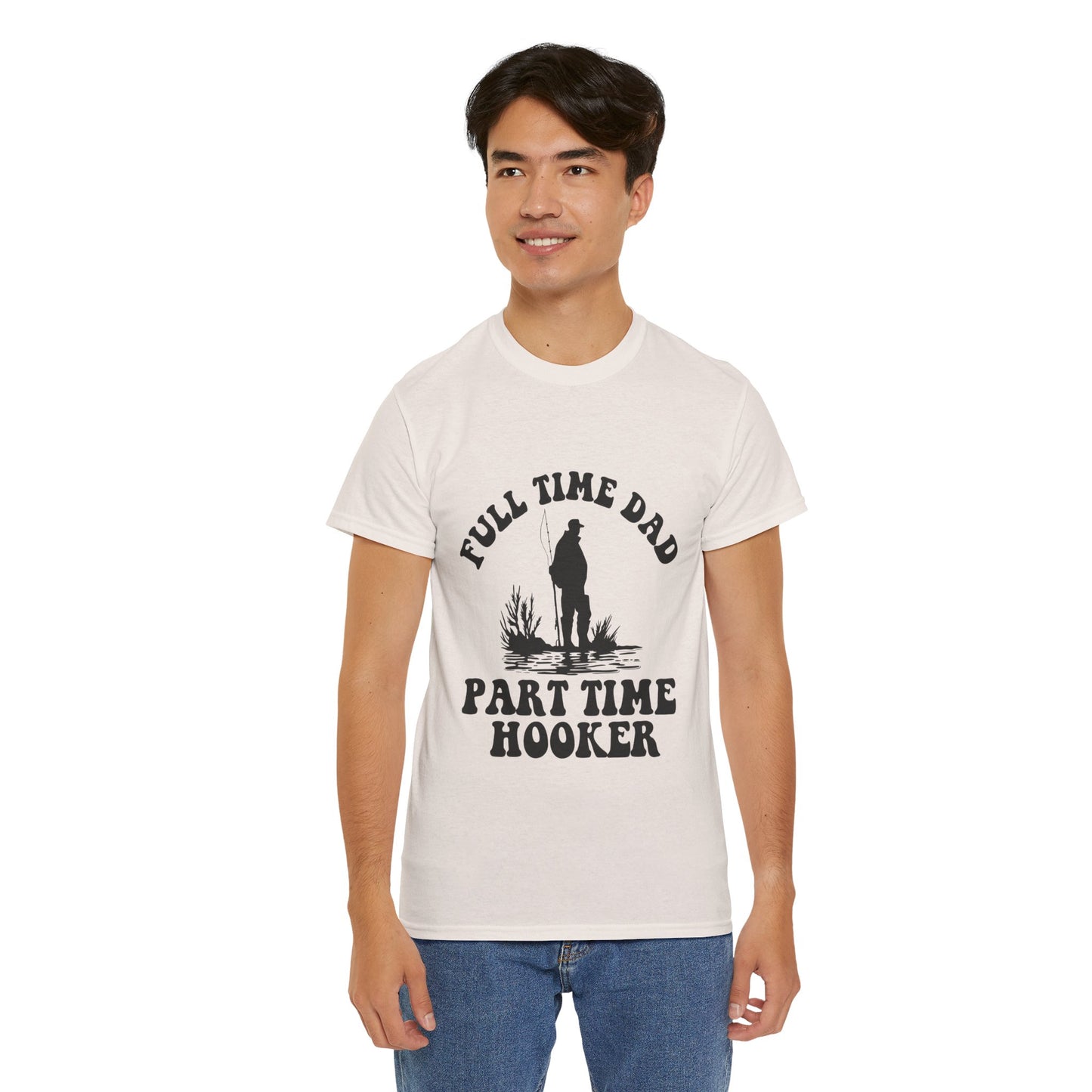 Full Time Dad Unisex Heavy Cotton Tee