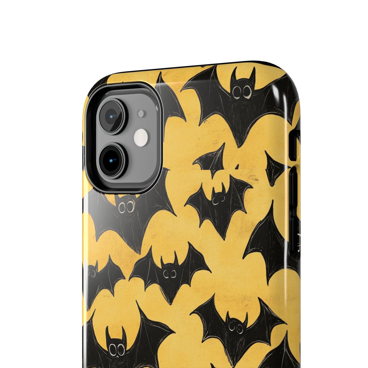 Halloween Yellow Bats Tough Phone Cases