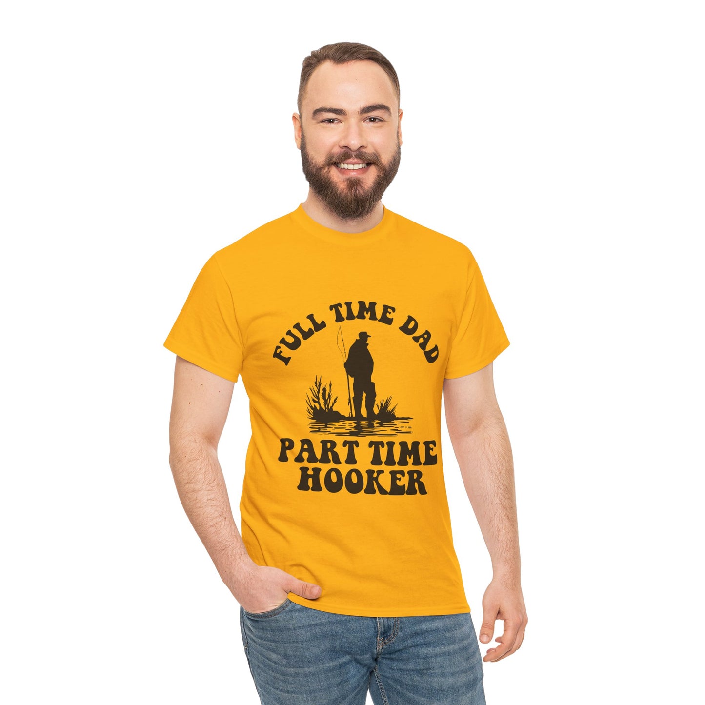 Full Time Dad Unisex Heavy Cotton Tee