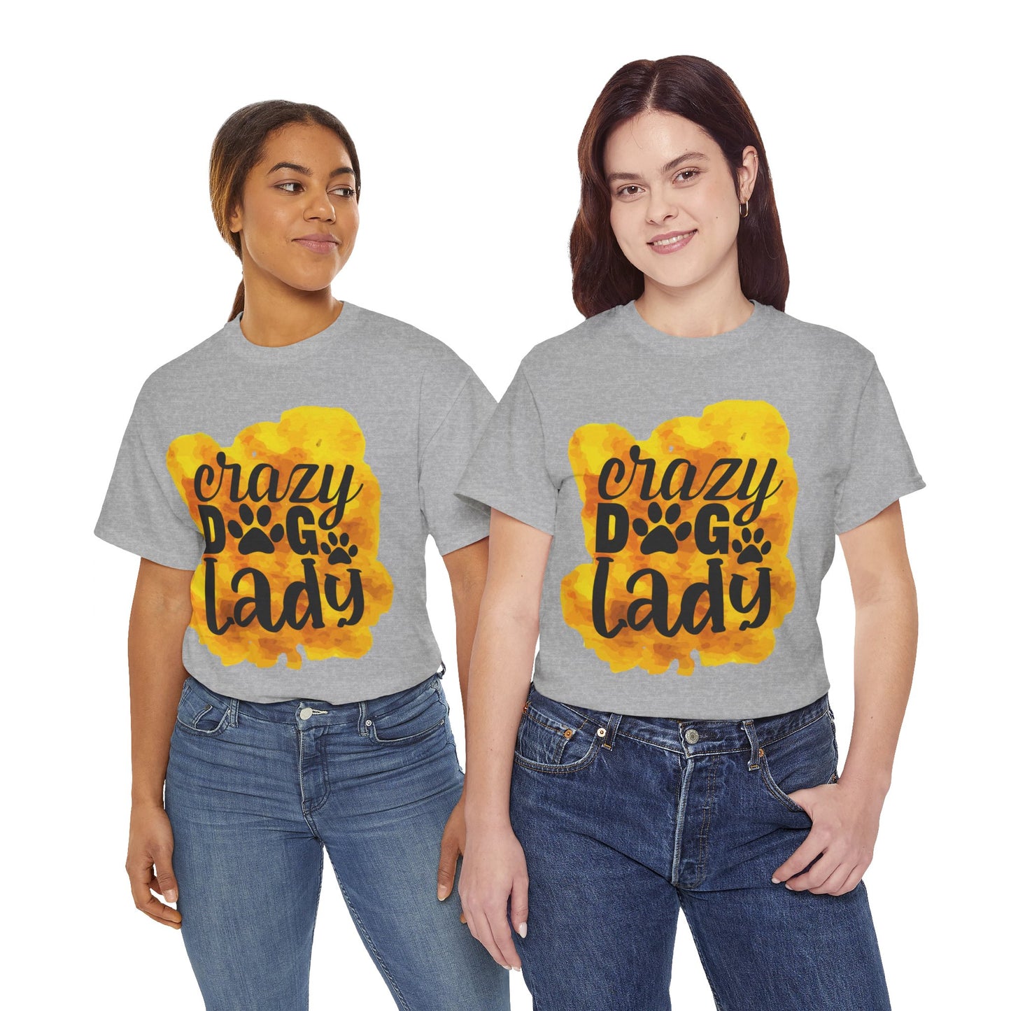 Crazy Dog Lady Unisex Heavy Cotton Tee