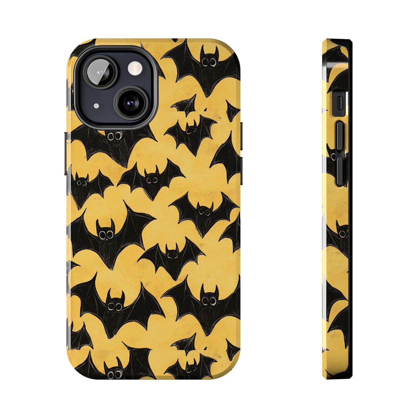 Halloween Yellow Bats Tough Phone Cases