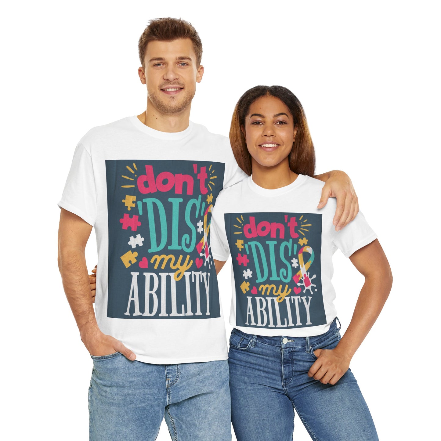 Don't Dis My Ability Unisex Heavy Cotton Tee