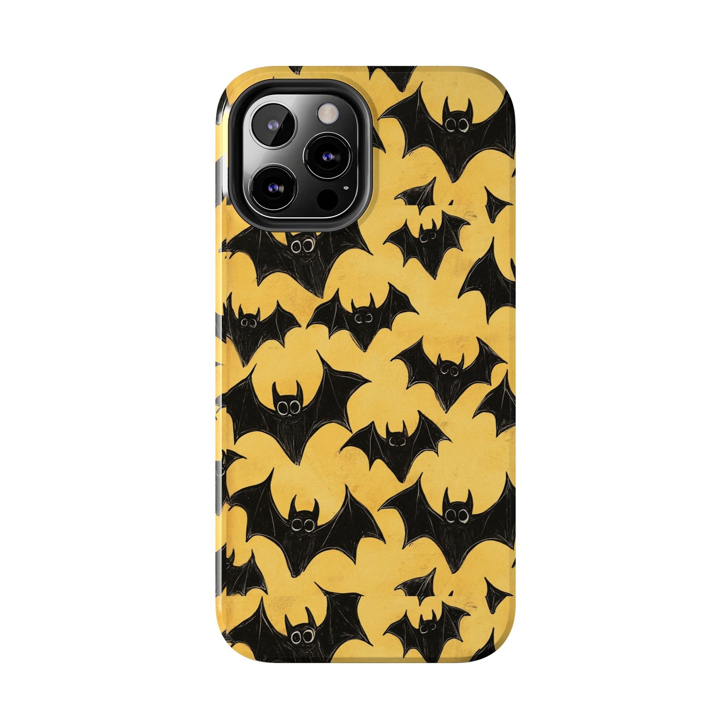 Halloween Yellow Bats Tough Phone Cases