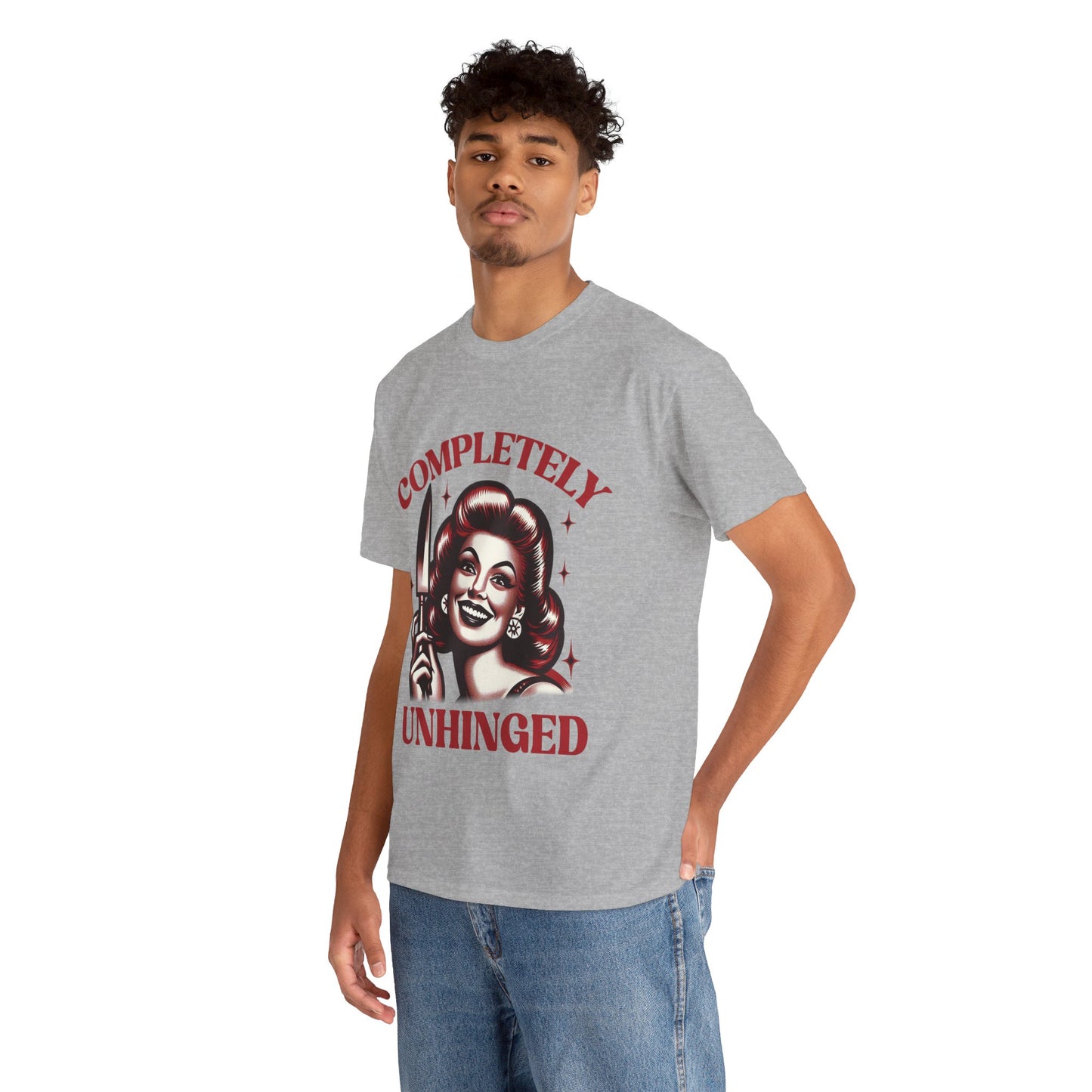 Completely Unhinged Unisex Heavy Cotton Tee