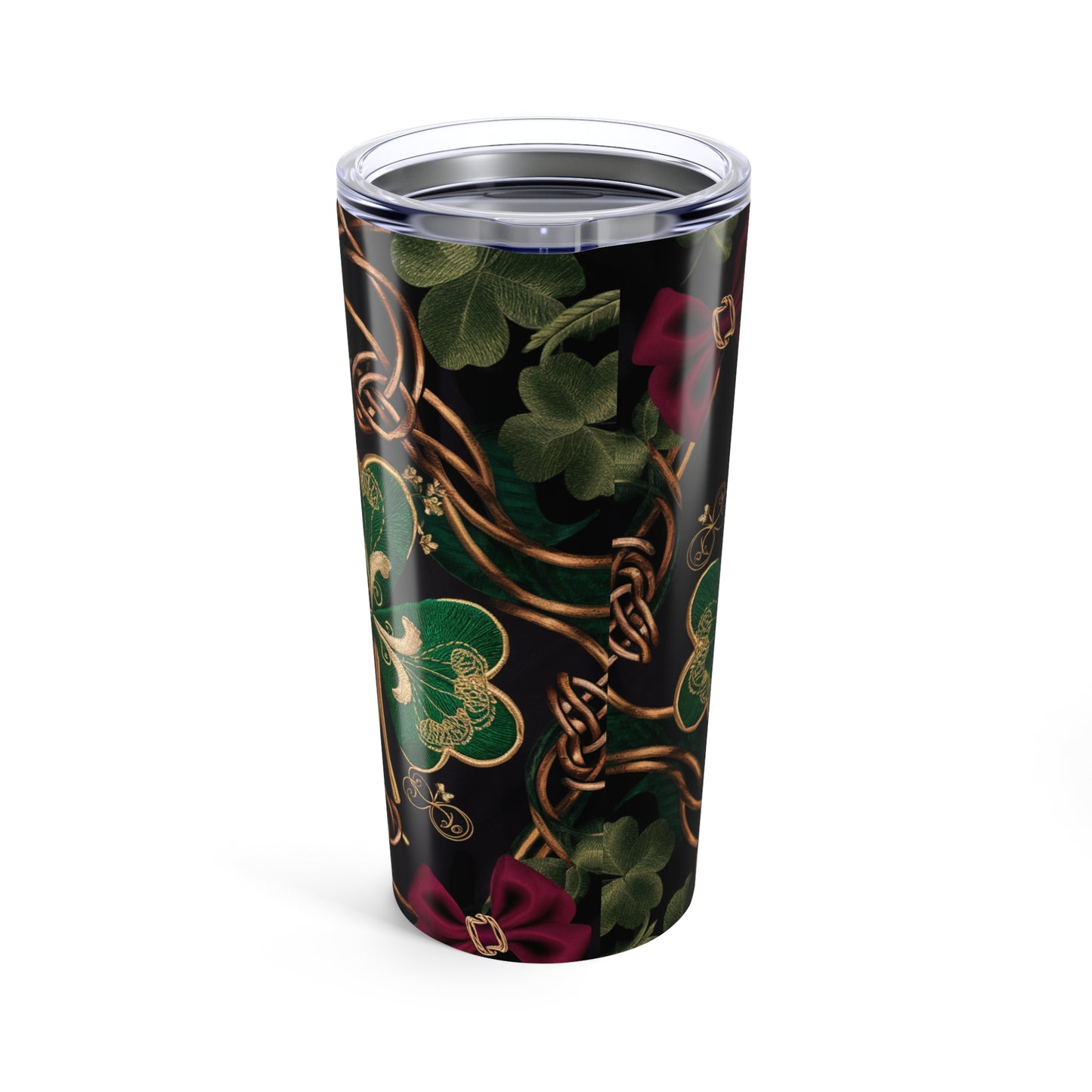 Lucky Charm 20oz Tumbler - Floral Design for St. Patrick's Day