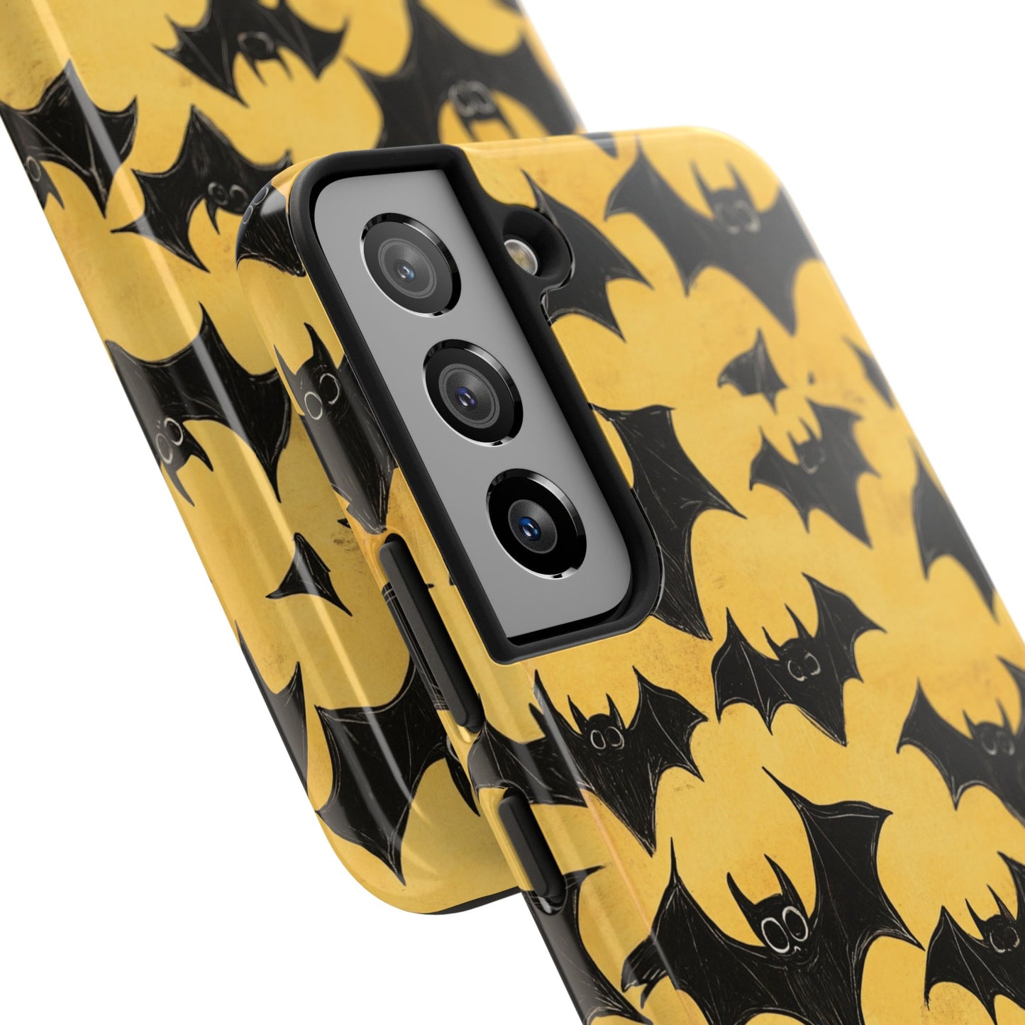 Halloween Yellow Bats Tough Phone Cases