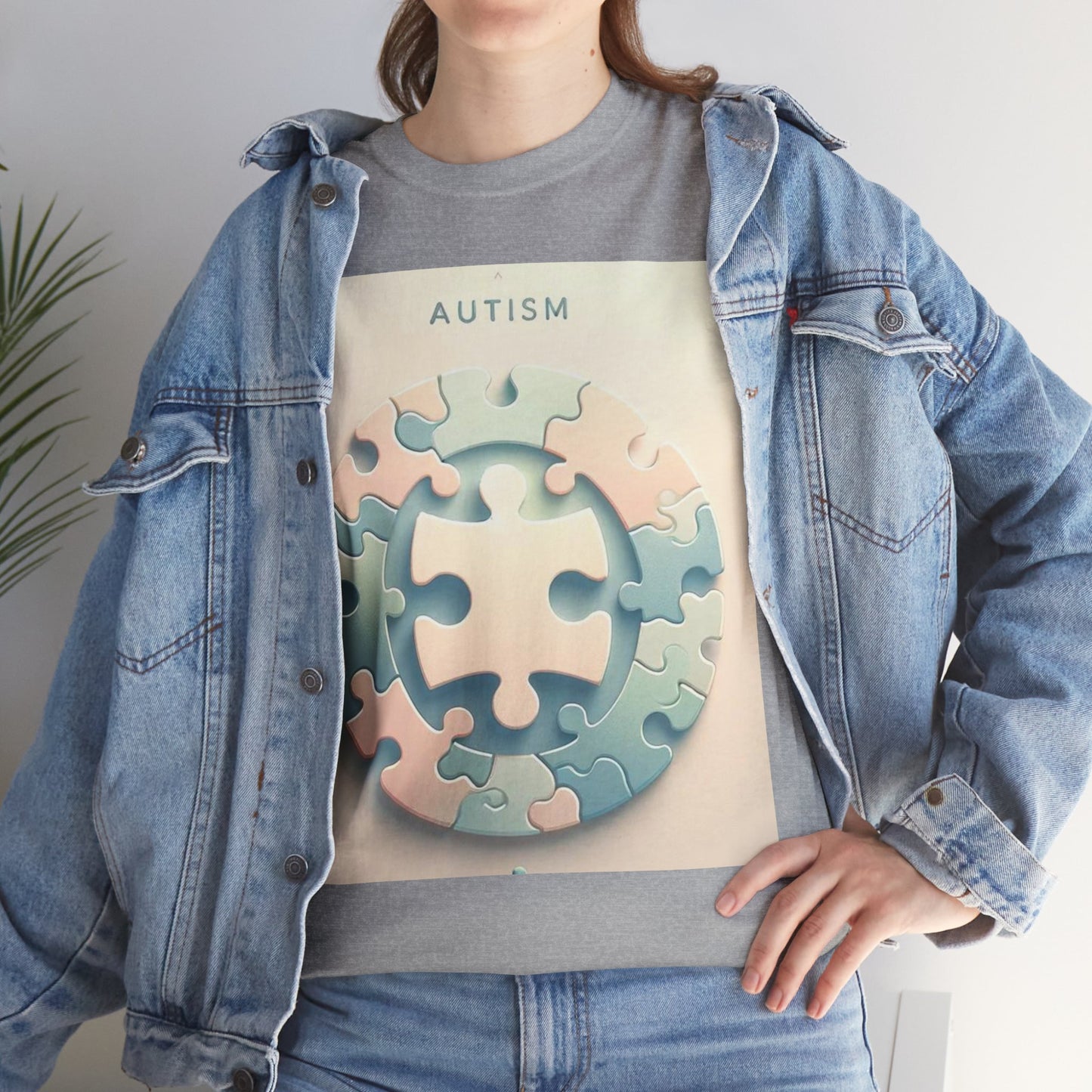 Autism Circle Unisex Heavy Cotton Tee