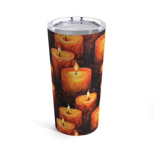 Halloween/Fall Candles Tumbler 20oz