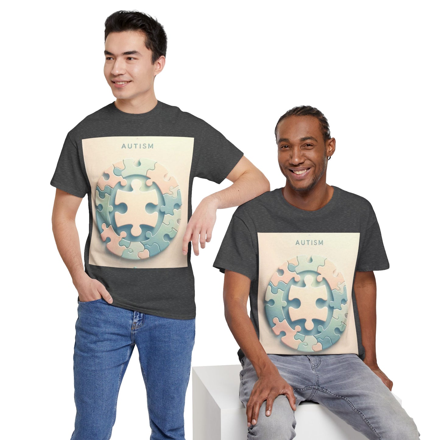 Autism Circle Unisex Heavy Cotton Tee
