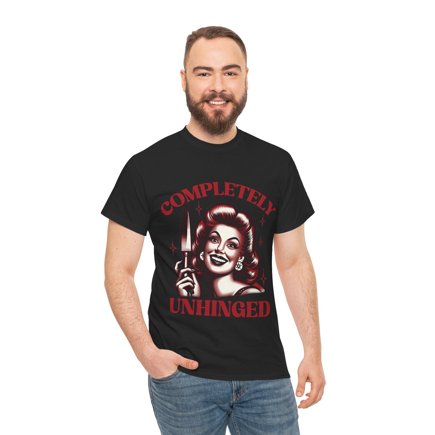 Completely Unhinged Unisex Heavy Cotton Tee
