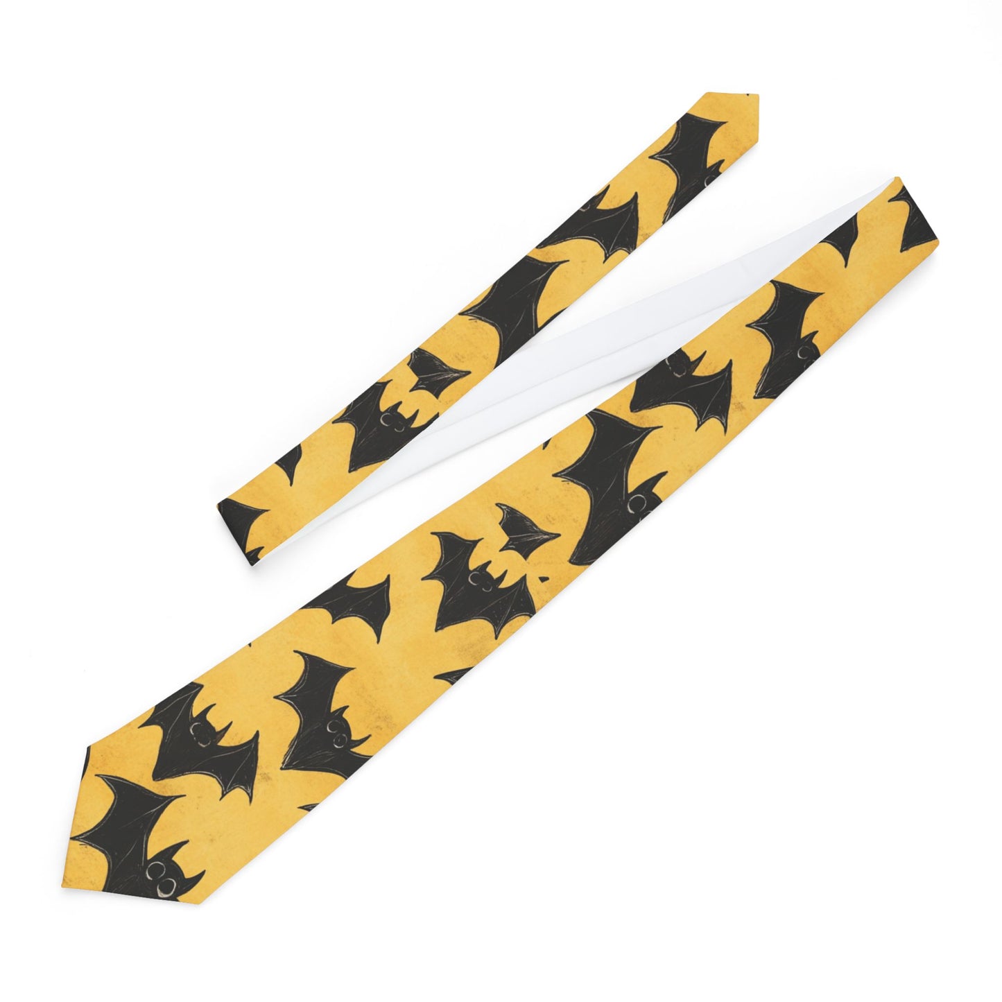 Black Bats Halloween Necktie