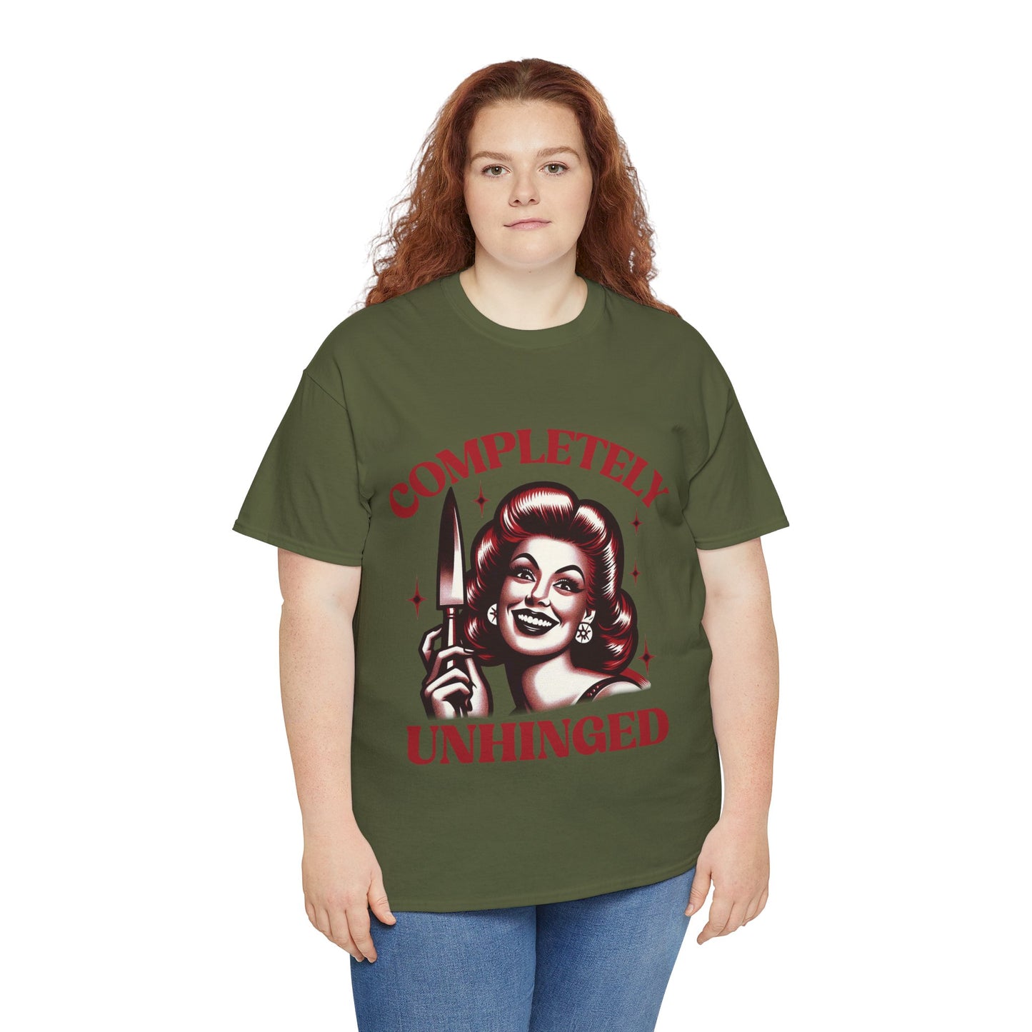 Completely Unhinged Unisex Heavy Cotton Tee
