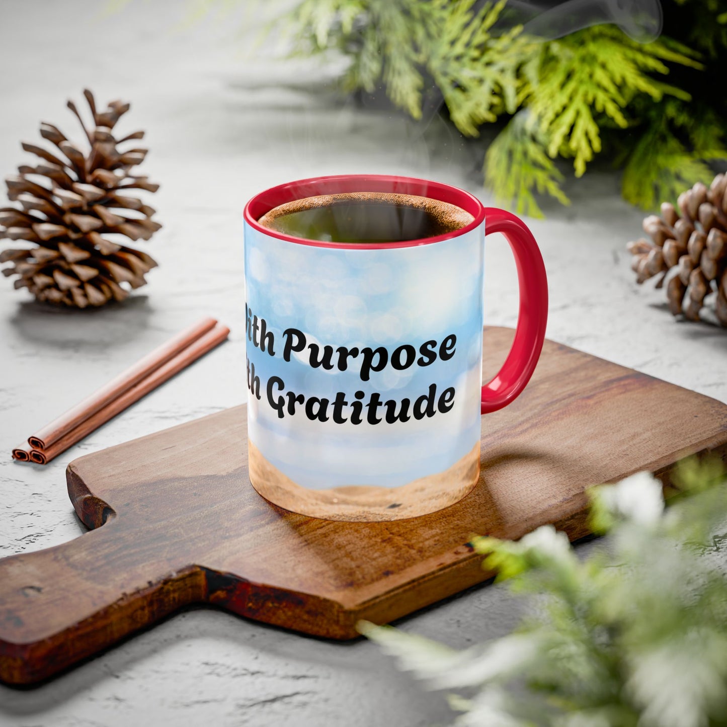 Rise With Purpose Inspirational Colorful Mugs (11oz, 15oz)