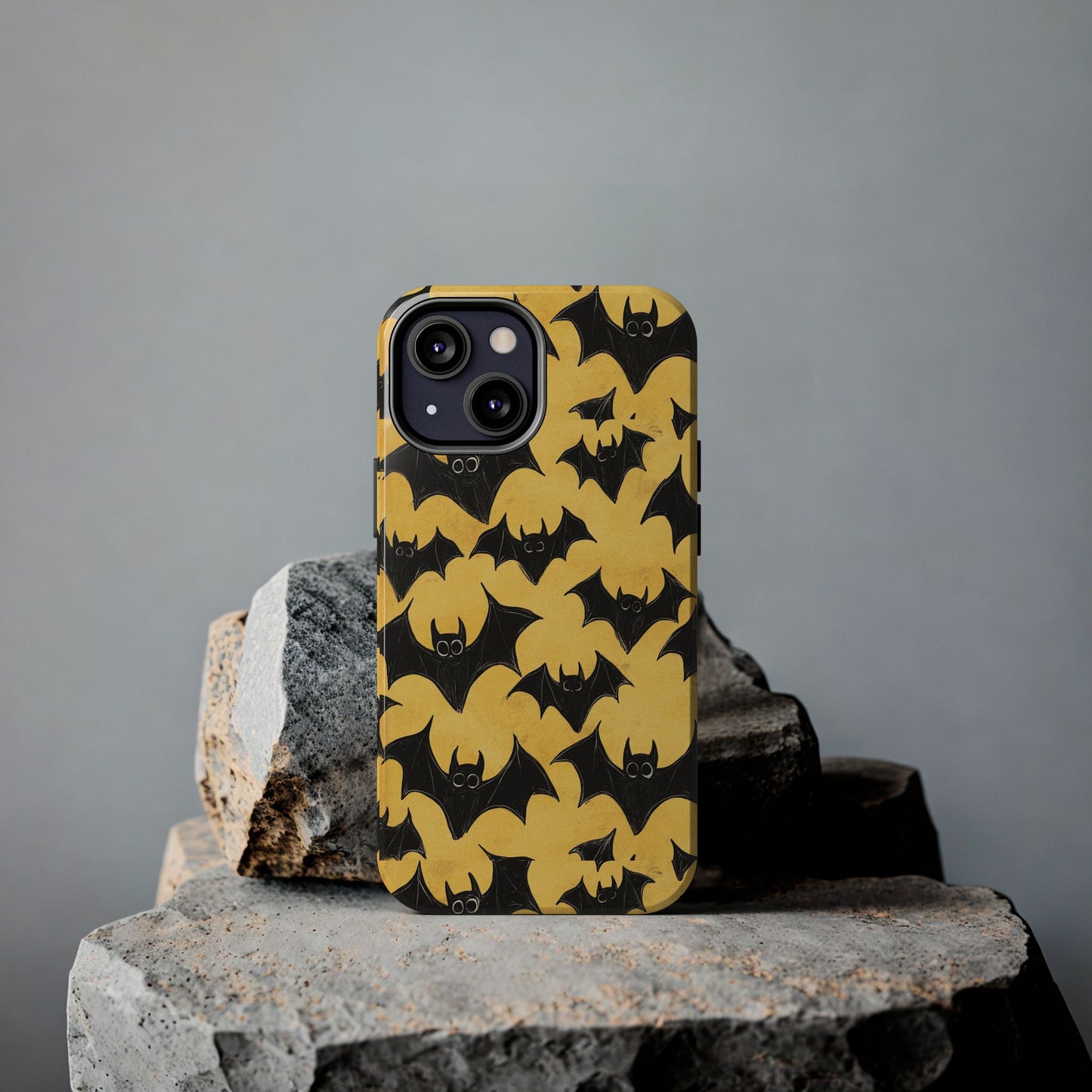 Halloween Yellow Bats Tough Phone Cases