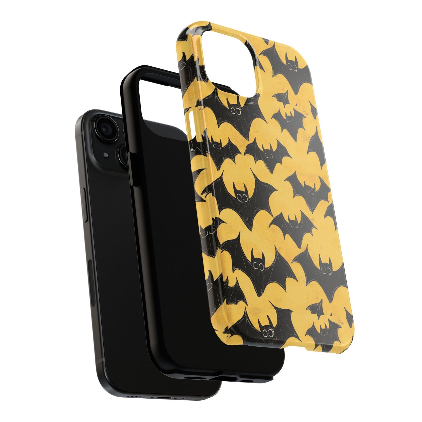Halloween Yellow Bats Tough Phone Cases