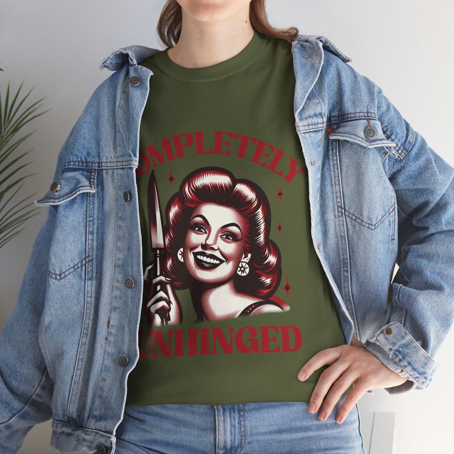 Completely Unhinged Unisex Heavy Cotton Tee