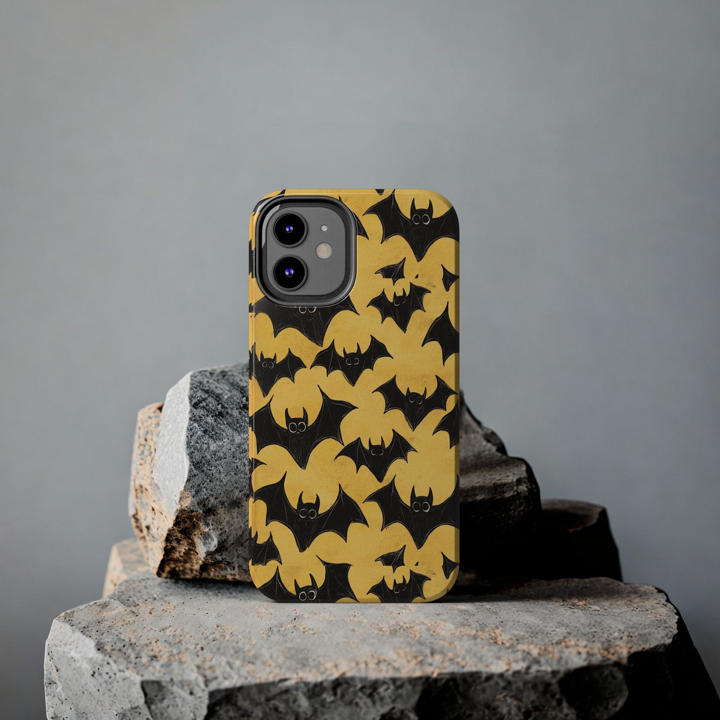 Halloween Yellow Bats Tough Phone Cases