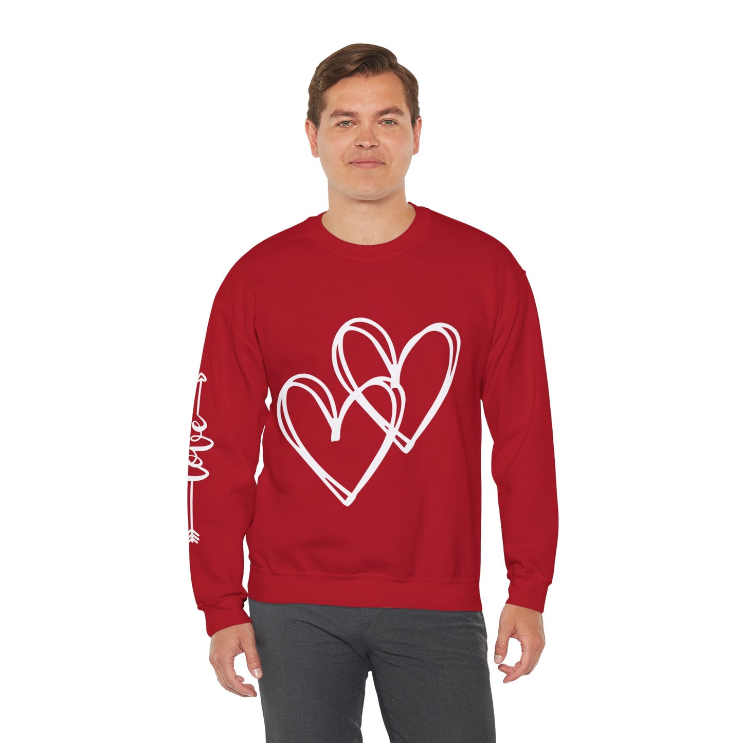 Hearts and Love Unisex Heavy Blend™ Crewneck Sweatshirt