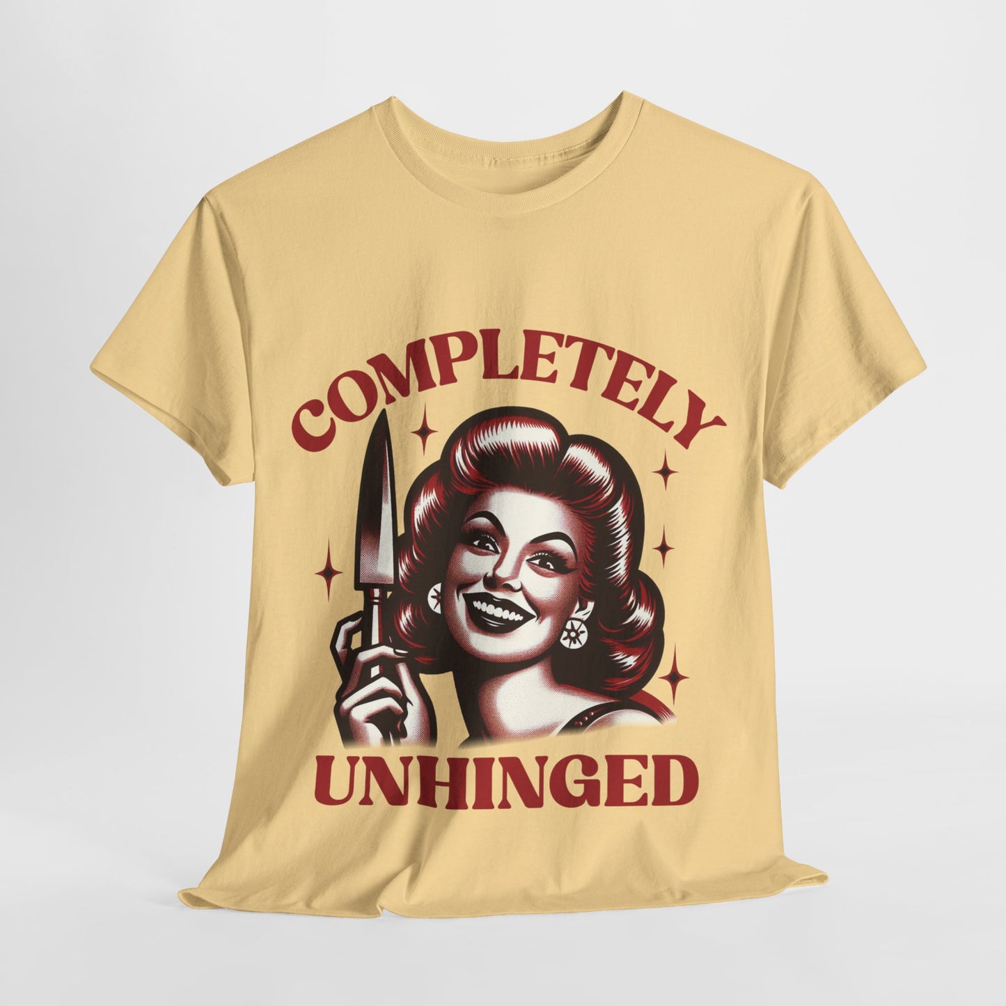 Completely Unhinged Unisex Heavy Cotton Tee