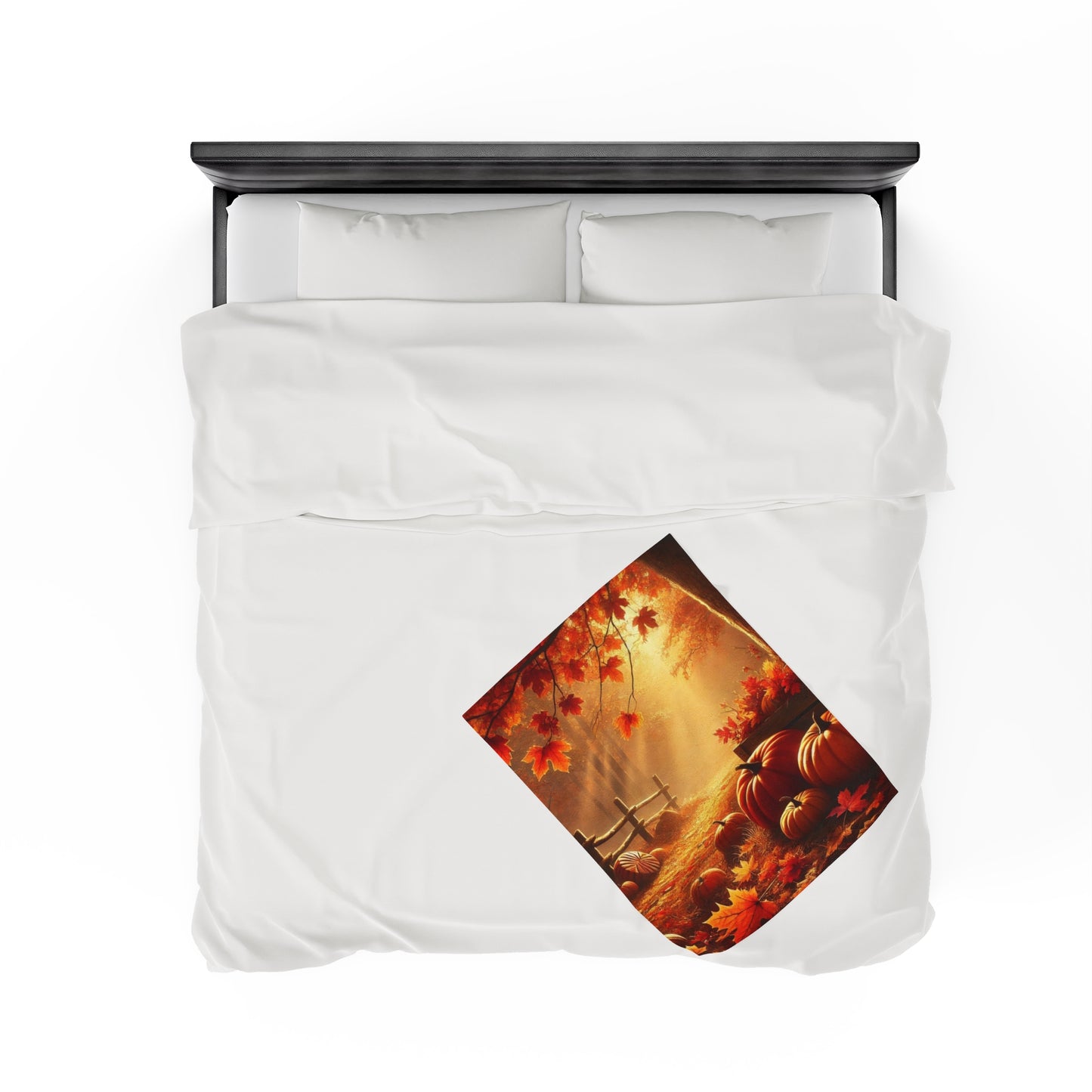 Fall Sunset Velveteen Plush Blanket